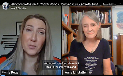 Abortion with Grace video interview image with Anne Linstatter